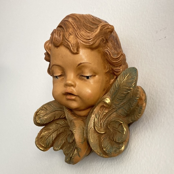 Vintage 1967 Depose antique Fontanini angel cherub putti baby head figurine - Picture 4 of 6
